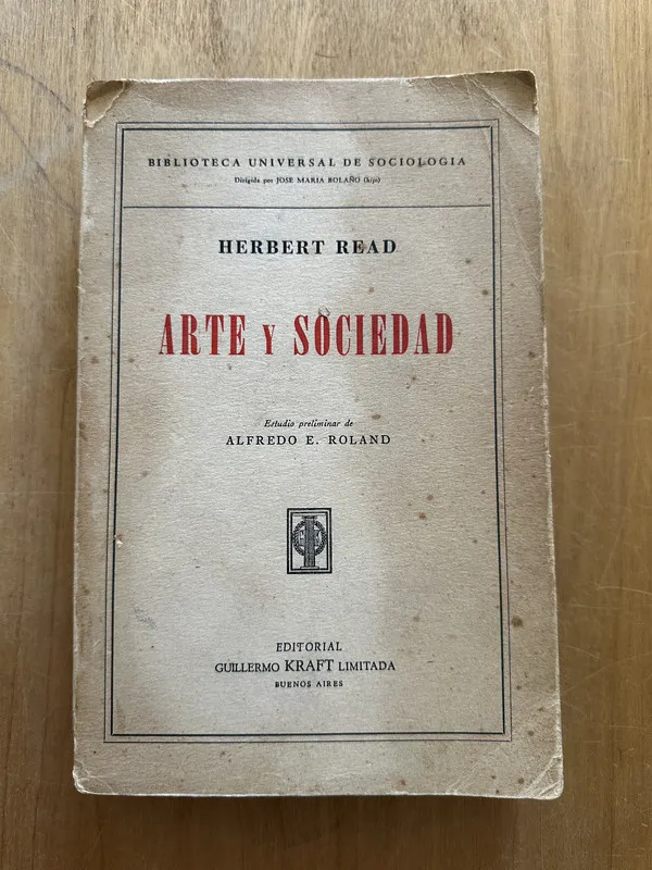 Tapa de Arte y sociedad - Read, Herbert (2O2)