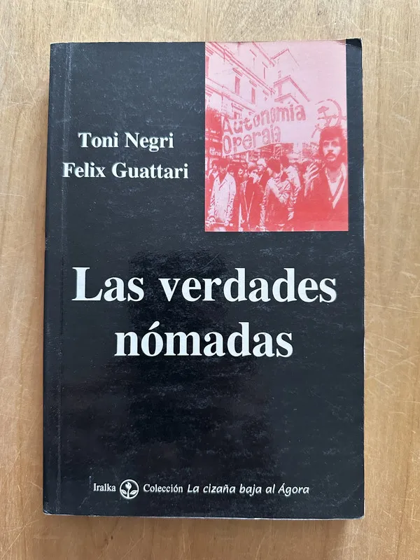 Tapa de Las verdades nomadas - Negri, Toni; Guattari, Felix (2m6)