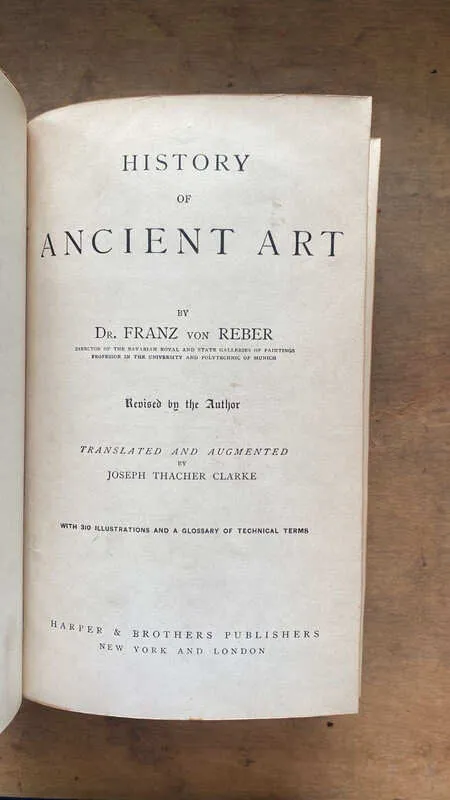 History Of Ancient Art - Von Reber, Franz (gg5)