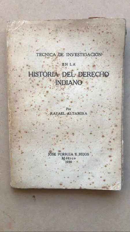 Tecnica De Investigacion En La Historia Del - Altamira (aa3)