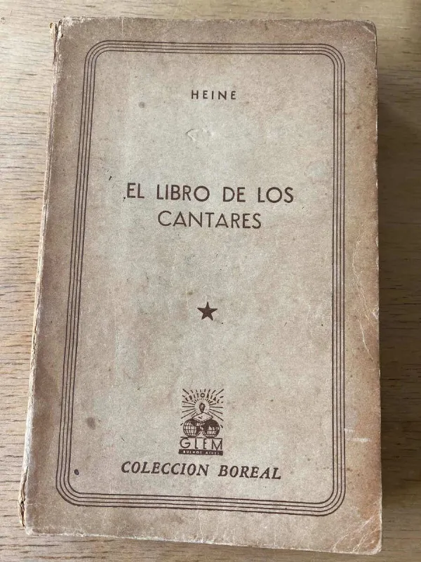 El Libro De Los Cantares - Heine, (o4)