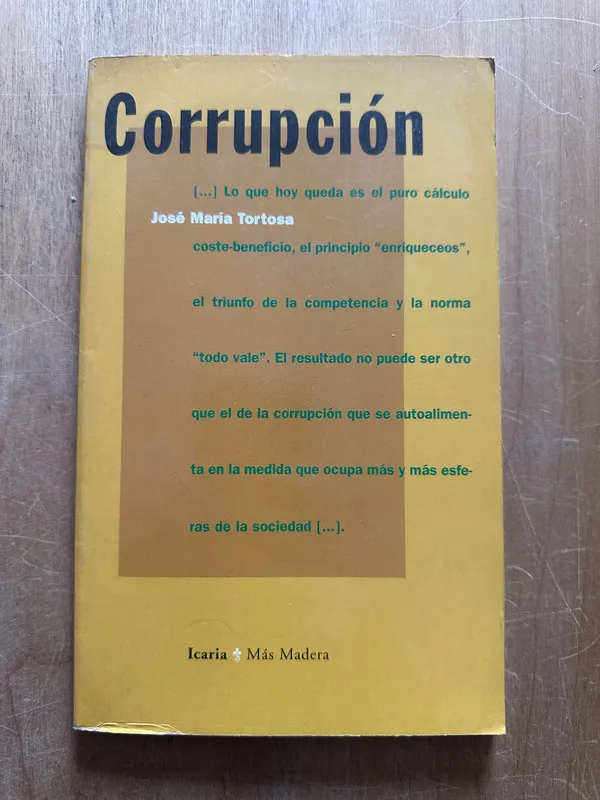 Tapa de Corrupcion - Tortosa, Jose Maria (2p6)