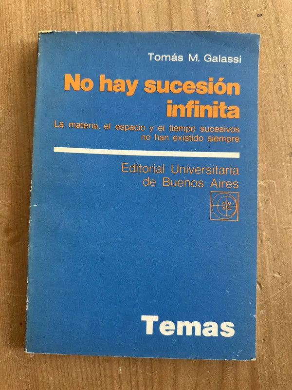 Tapa de No hay sucesion infinita - Galassi, Tomas M. (2m2)