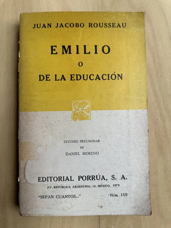 Emilio o de la educacion - Rousseau, Juan JAcobo (2n5)