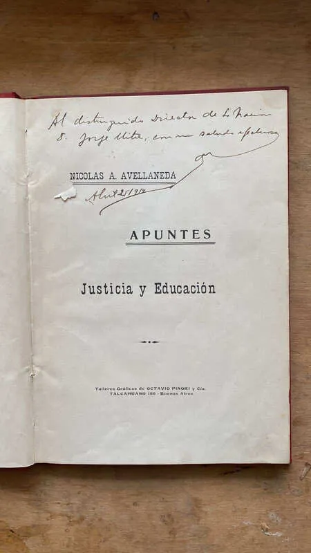 Apuntes. Justicia Y Educacion - Avellaneda, Nicolas A. (J4)
