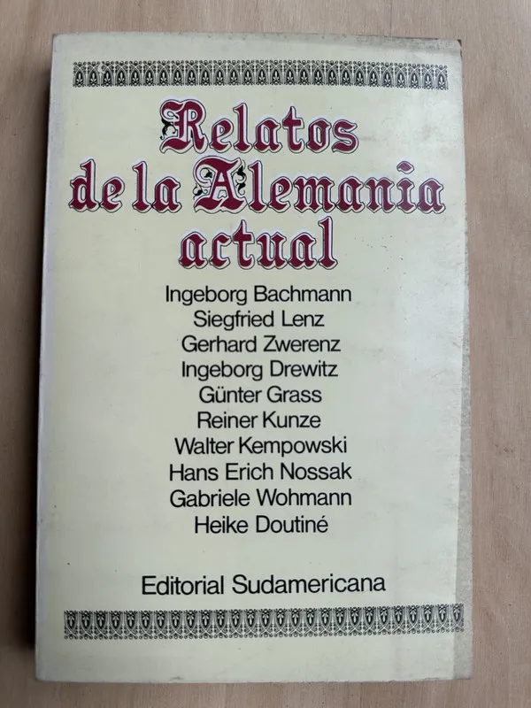 Relatos de la Alemania actual - Bachmann; Lenz (2n5)