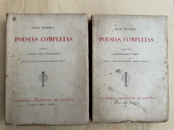 Tapa de Poesias Completas (2 tomos) - Marmol, Jose (2n4)