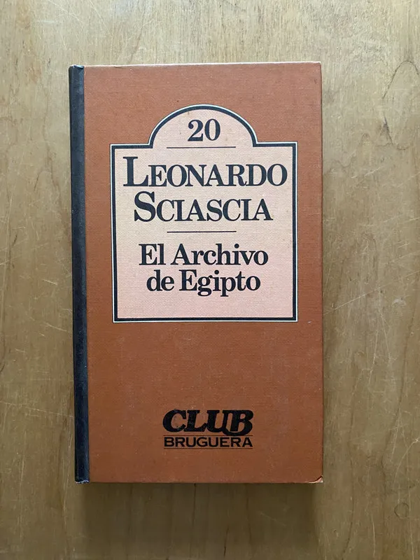 Tapa de el archivo de egipto b - Sciascia, Leonardo (2cf)