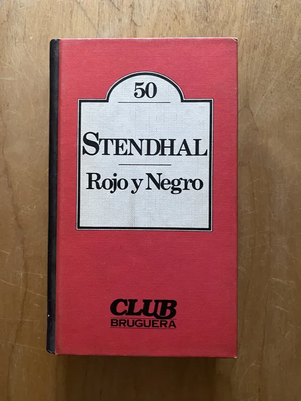 Tapa de Rojo y negro - Stendhal, (2cf)
