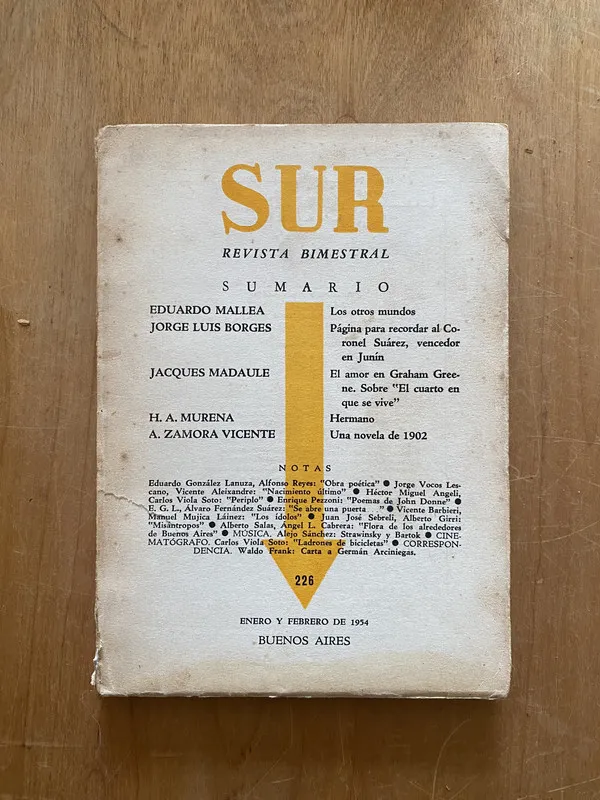 Revista sur 226 b - Borges; Ocampo (2cf)