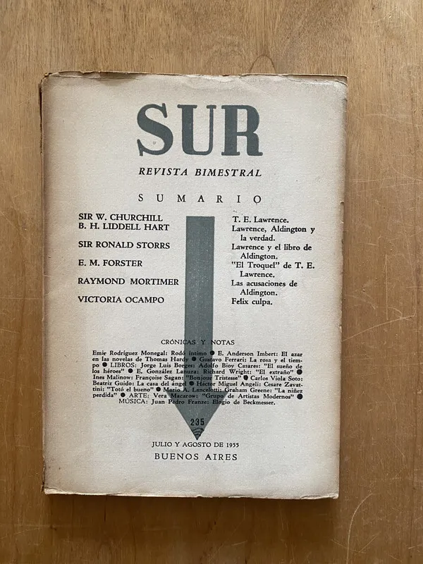 Revista Sur 235 - Borges, JOrge Luis; Ocampo, victoria (2cf