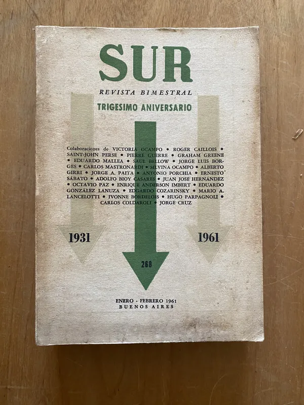 Revista sur 268 trigesimo aniv. 1931 1961 c - Borges (2cf)