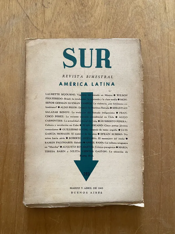 Tapa de Revista sur 293 - Borges, JOrge Luis; Ocampo, victoria (2cf