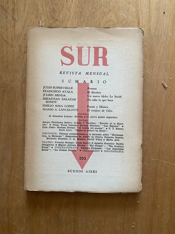 Revista sur 203 - Ocampo, Victoria (2cf)