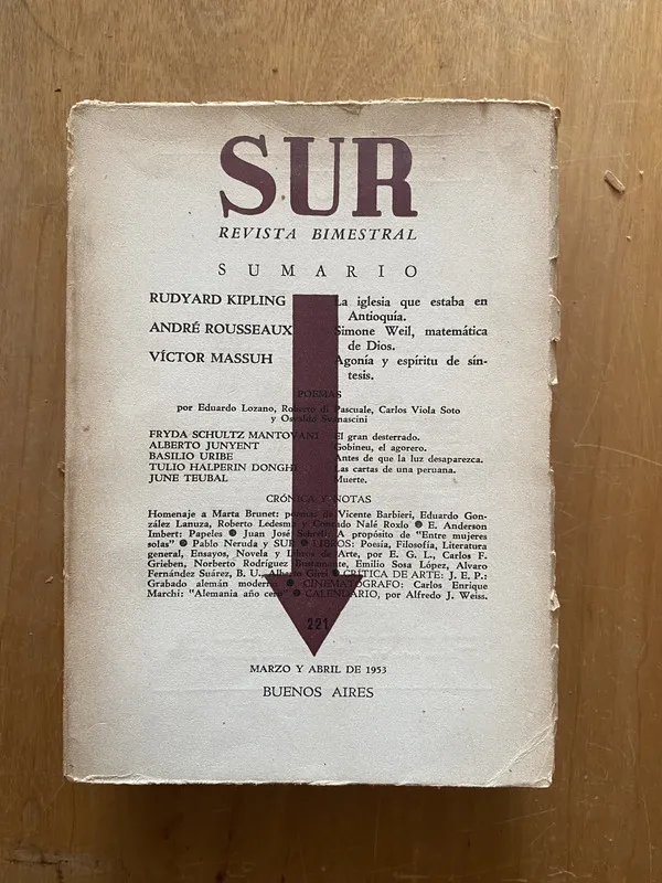 Revista sur 221 - Ocampo, Victoria (2cf)