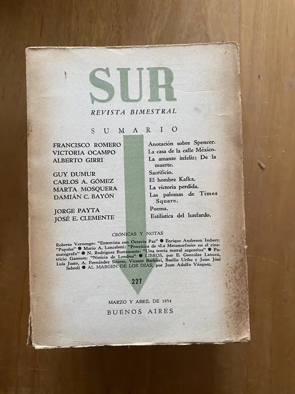 Revista sur 227 - Ocampo, Victoria (2cf)