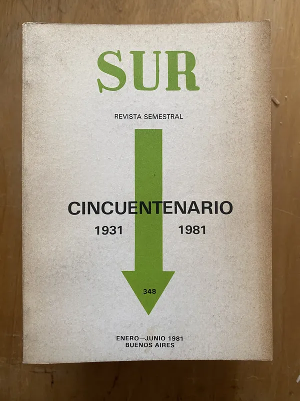 Tapa de Revista sur 348 Cincuentenario 1931 1981 b - Ocampo (2cf)