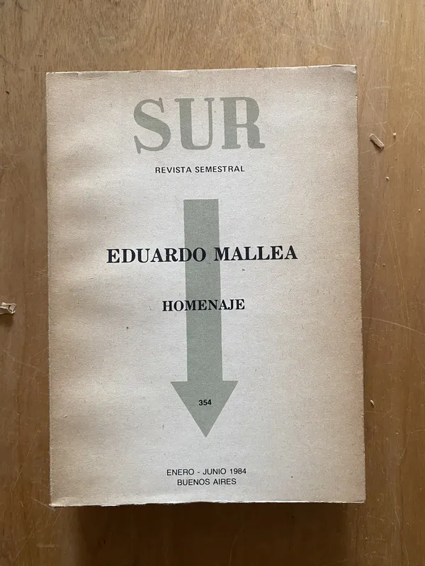 Revista sur 354 Eduardo Mallea homenaje bv - Ocampo (2cf)