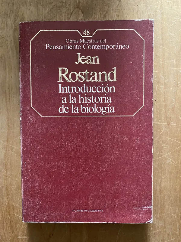 Tapa de Introduccion a la historia de la biologia - Rostand (2cf)