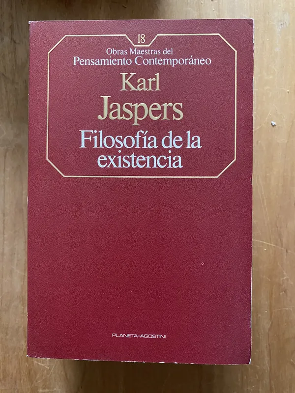 Tapa de Filosofia de la existencia - Jaspers, Karl (2cf)