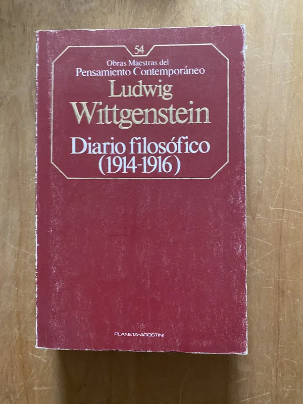 Diario filosofico 1914 1916 - Wittgenstein, Ludwig (2cf)