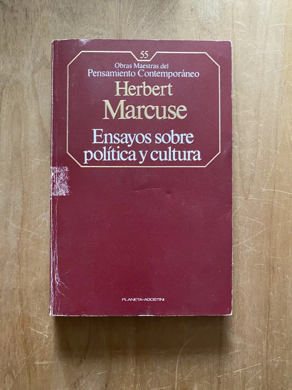 Ensayos sobre politica y cultura - Marcuse, Herbert (2cf)