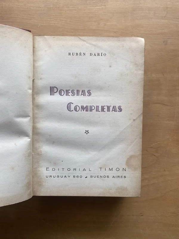 Poesias completas - Dario, Ruben (ee5)