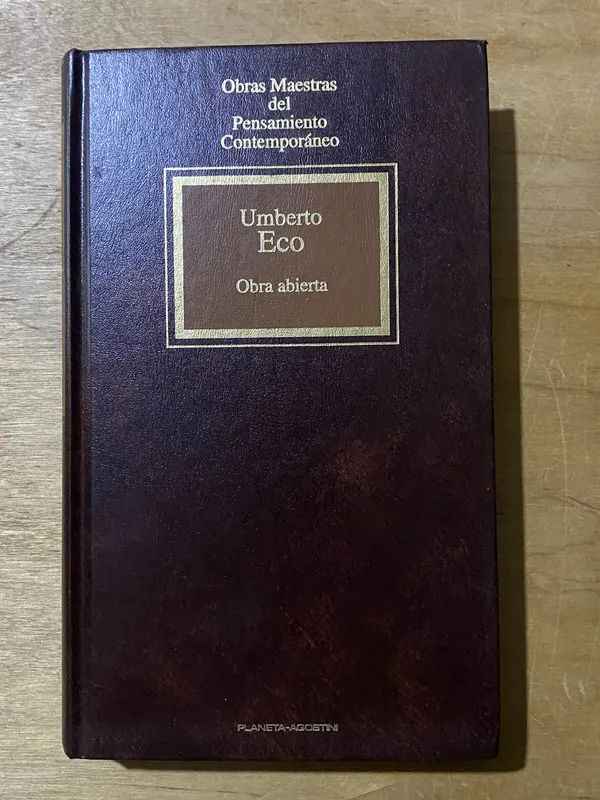 Obra abierta - Eco, Umberto (2cf)