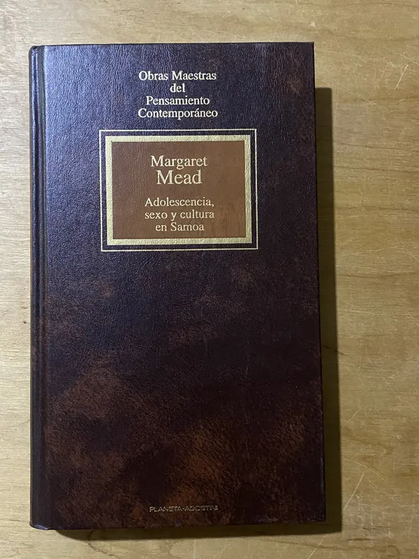 Tapa de Adolescencia, sexo y cultura en samoa - Mead, MArgaret (2cf