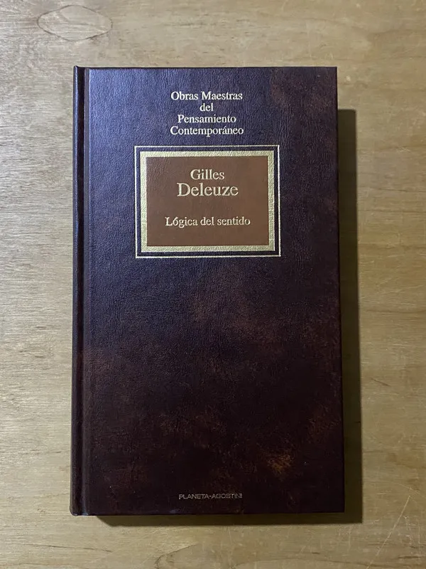 Tapa de Logica del sentido - Deleuze, Gilles (2cf)