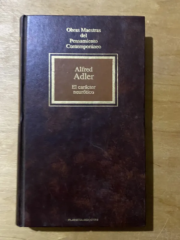 Tapa de El carácter neurotico - Adler, Alfred (2cf)