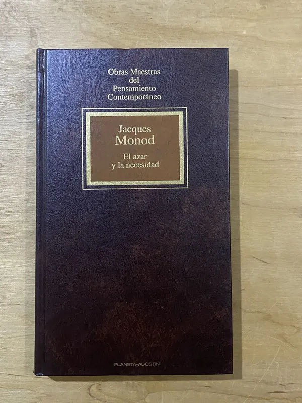 Tapa de El azar y la necesidad - Monod, Jacques (2cf)