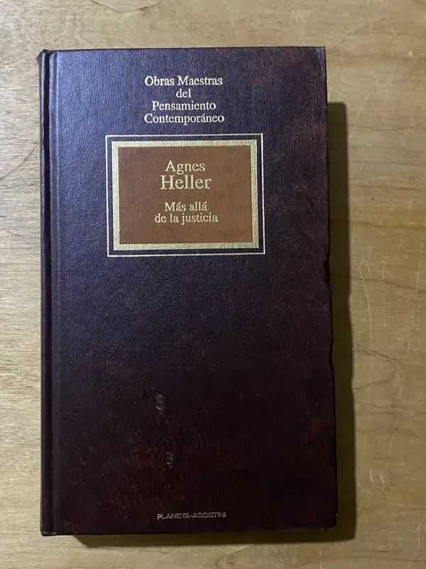 Mas alla de la justicia - Heller, Agnes (2cf)