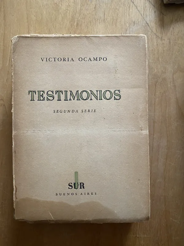 Testimonios Segunda serie - Ocampo, Victoria (2q1)