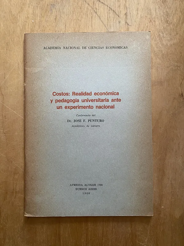 Costos, realidad economica y pedagogia univer- Punturo (2q1