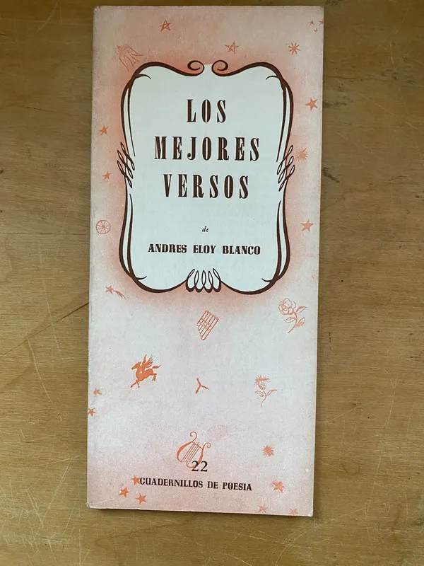 Tapa de Los mejores versos - Blanco, Andres Eloy (aa3)