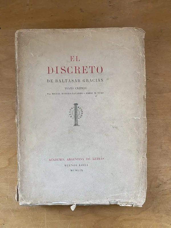 Tapa de El discreto. Texto critico - Gracian, Baltasar (aa5)