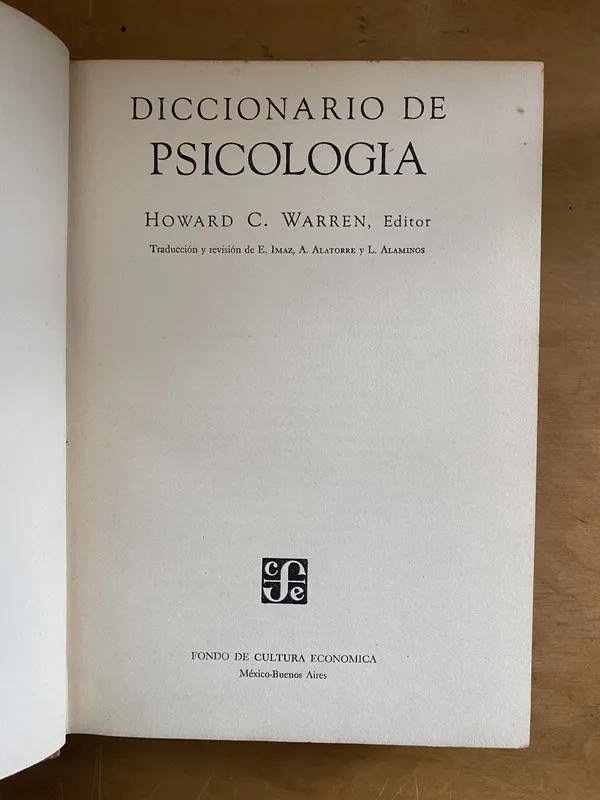 Diccionario de psicologia - Warren, Howard (t2)