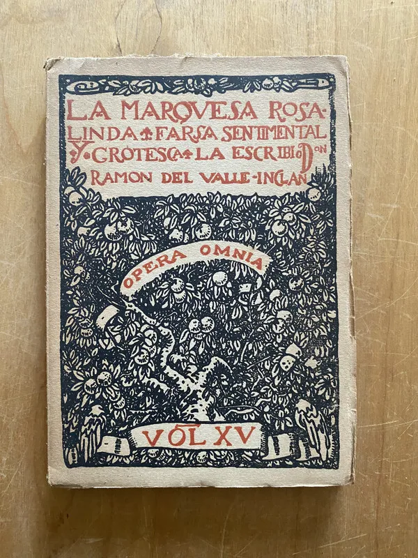 Tapa de La marquesa rosalinda. Farsa sentim- Del Valle Inclan (2q2)
