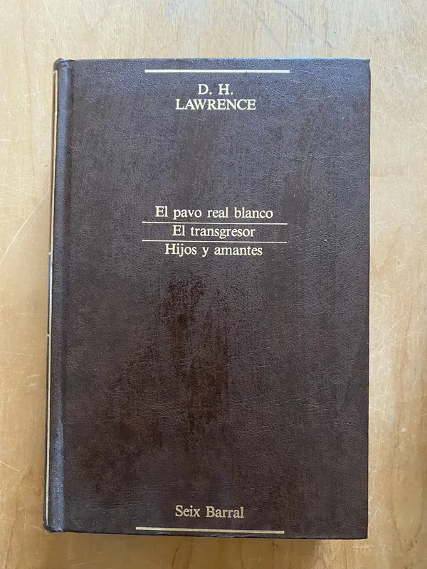 El pavo real blanco, El transgresor, Hijos y- Lawrence (2q2
