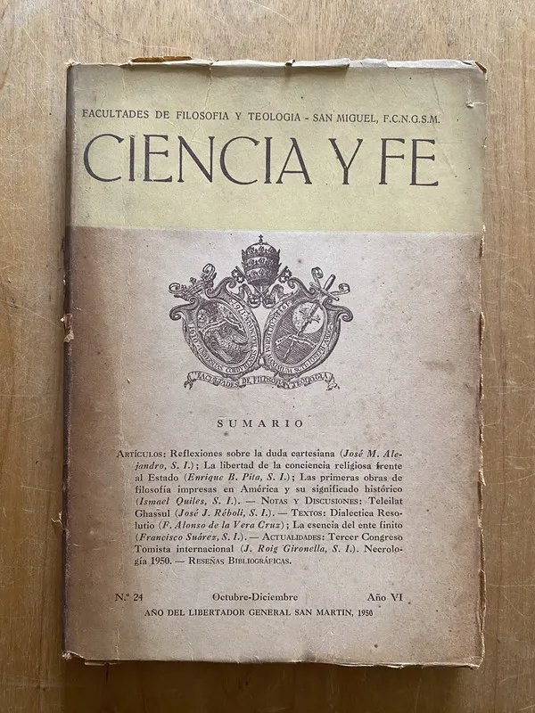 Ciencia y fe 24 - Quiles, Ismael; (2q2)