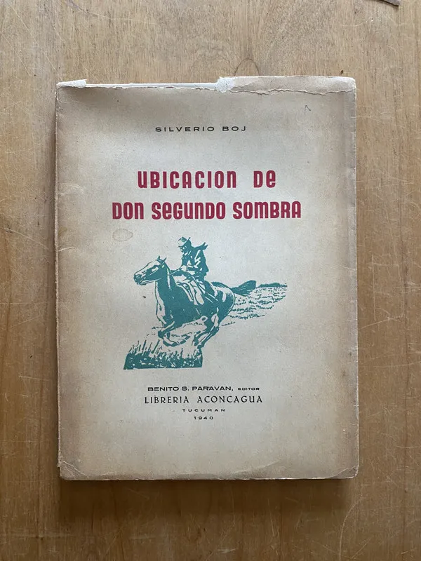Tapa de Ubicación de don segundo sombra - Boj, Silverio (2q2)