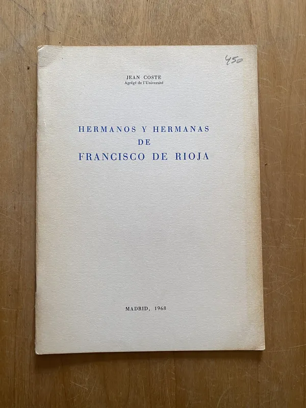 Hermanos y hermanas de Francisco Rioja - Coste, Jean (2q2)