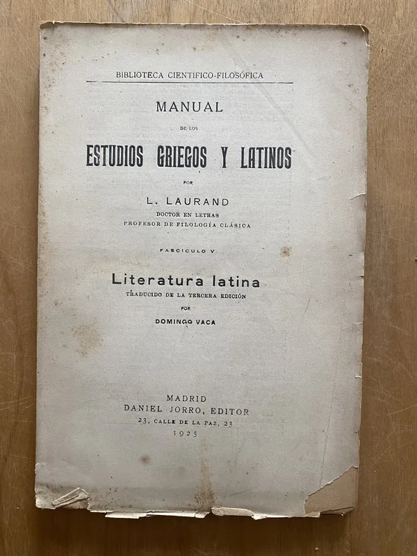 Manual de los estudios griegos y latinos v - Laurand (2q2)