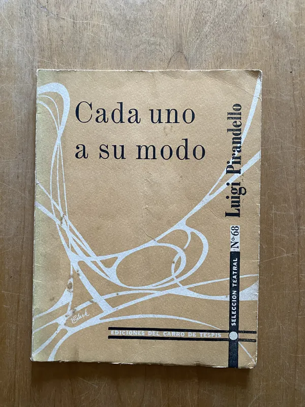 Tapa de Cada uno a su modo - Pirandello, Luigi (2q3)