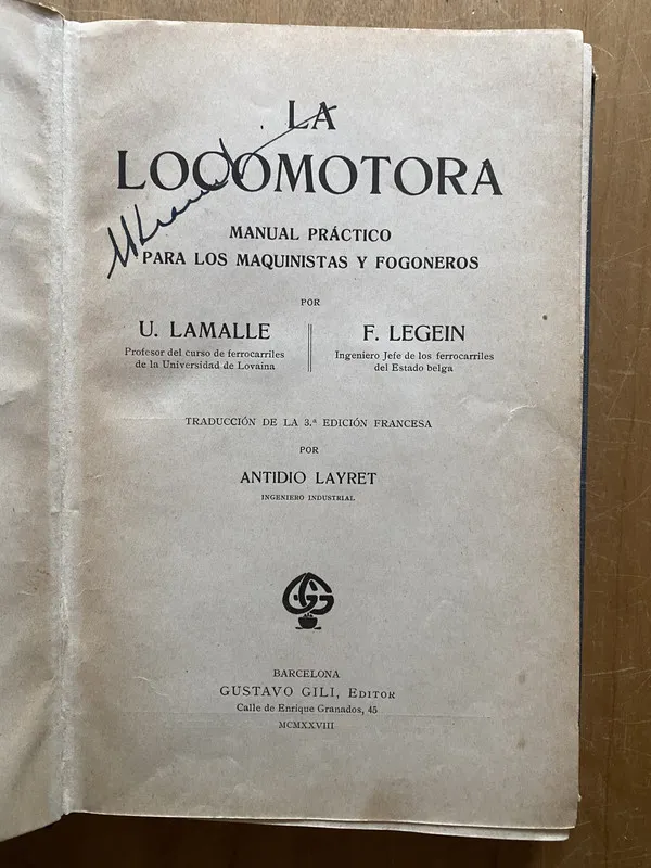 Tapa de La locomotora.Manual practico para los maqui- Lamalle (2q3)