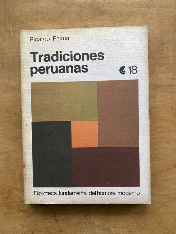 Tapa de Tradiciones peruanas - Palma, Ricardo (o1)
