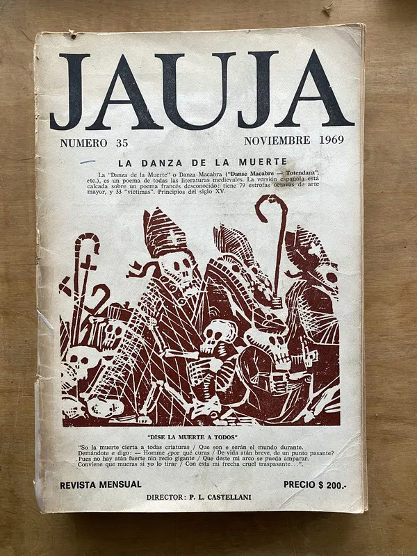 Tapa de Revista Jauja 35 - Castellani, (u2)