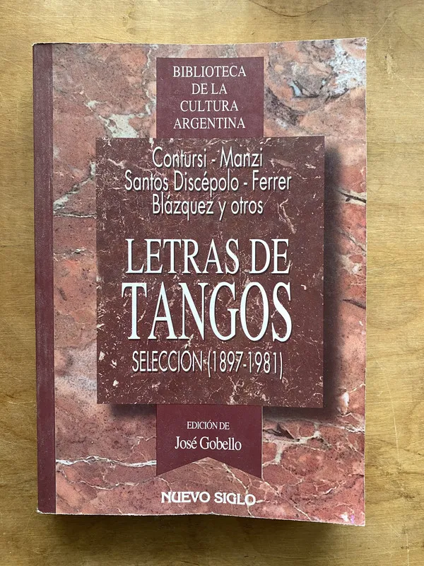 Letras de tango selección - Contursi; Manzi; Santos Di (u2)