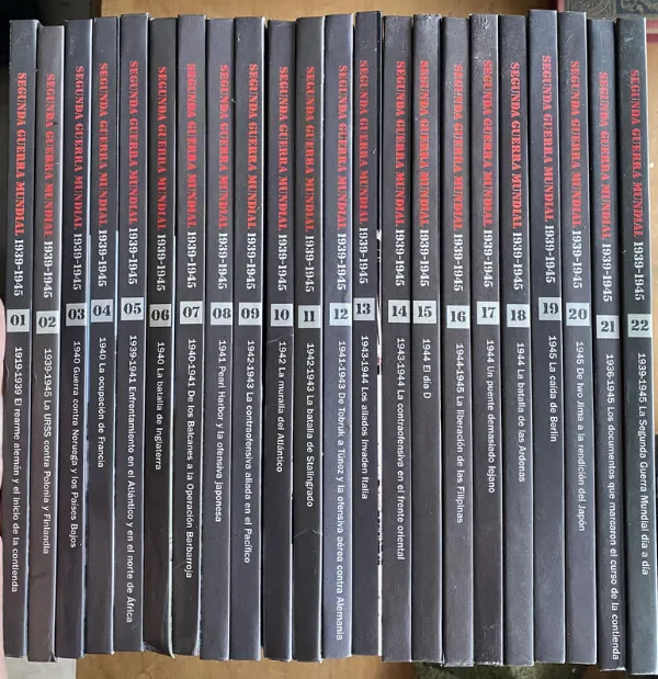Tapa de Segunda guerra mundial 1939 1945 22 tomos (q0)